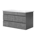 Cefito Vanity Unit 915mm with Basin Grey - Furniture > Bathroom > Vanity Units