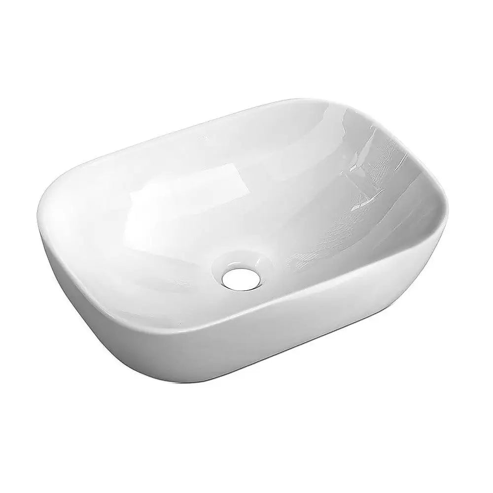 Ceramic Bathroom Basin Vanity Sink Oval Above Counter Top Mount Bowl - Furniture > Bathroom > Sinks