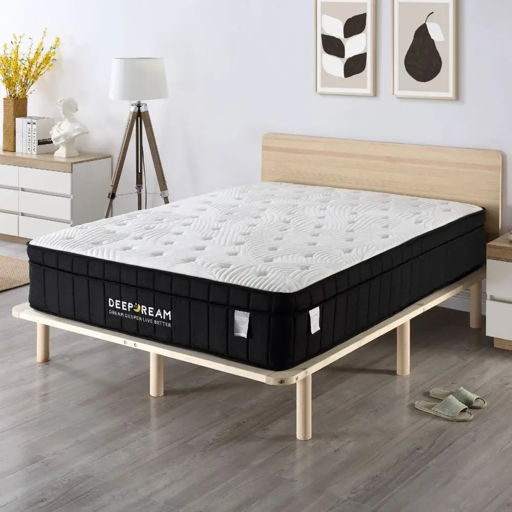 Charcoal Infused Super Firm Pocket Mattress King Single - Furniture > Bedroom