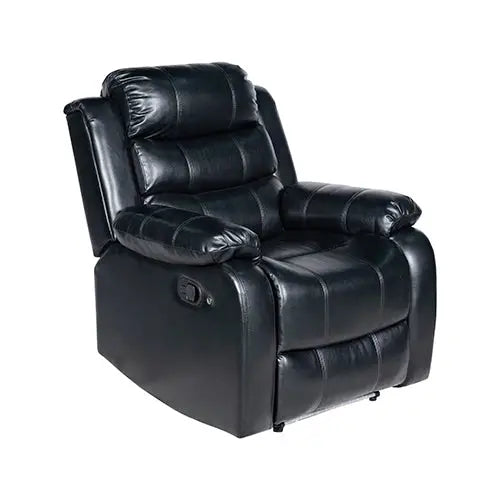 Chelsea 1R Seater Finest Leatherette Recliner Feature Console LED Light Ultra Cushioned - Furniture > Bar Stools &