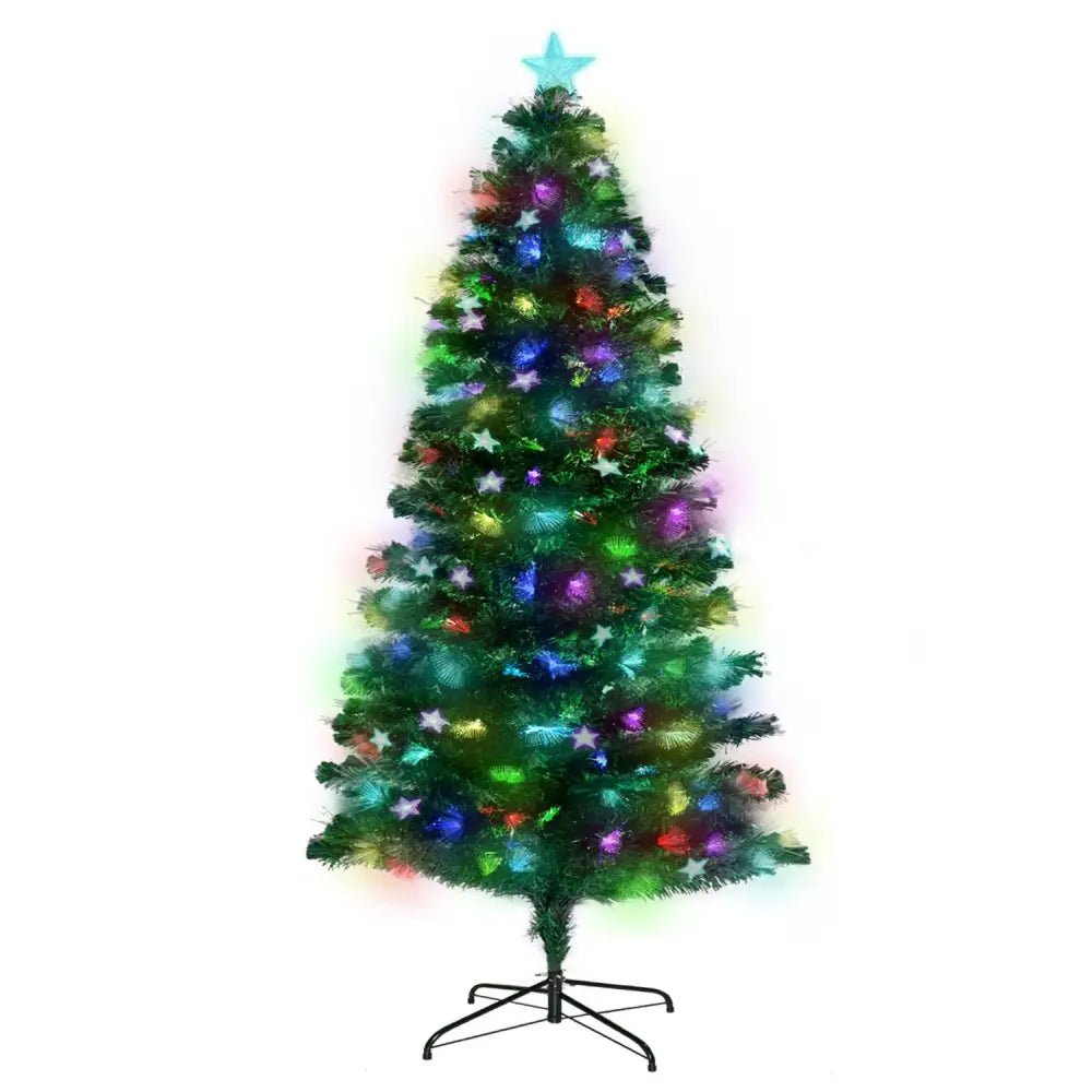 Christabelle 2.1m Enchanted Pre Lit Fibre Optic Christmas Tree Xmas Decor - Occasions > Christmas > Christmas Trees