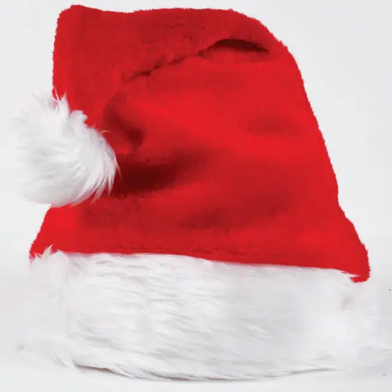 Christmas Unisex Adults Kids Novelty Hat Xmas Party Cap Santa Costume Dress Up Plush Santa Hat - Occasions > Christmas