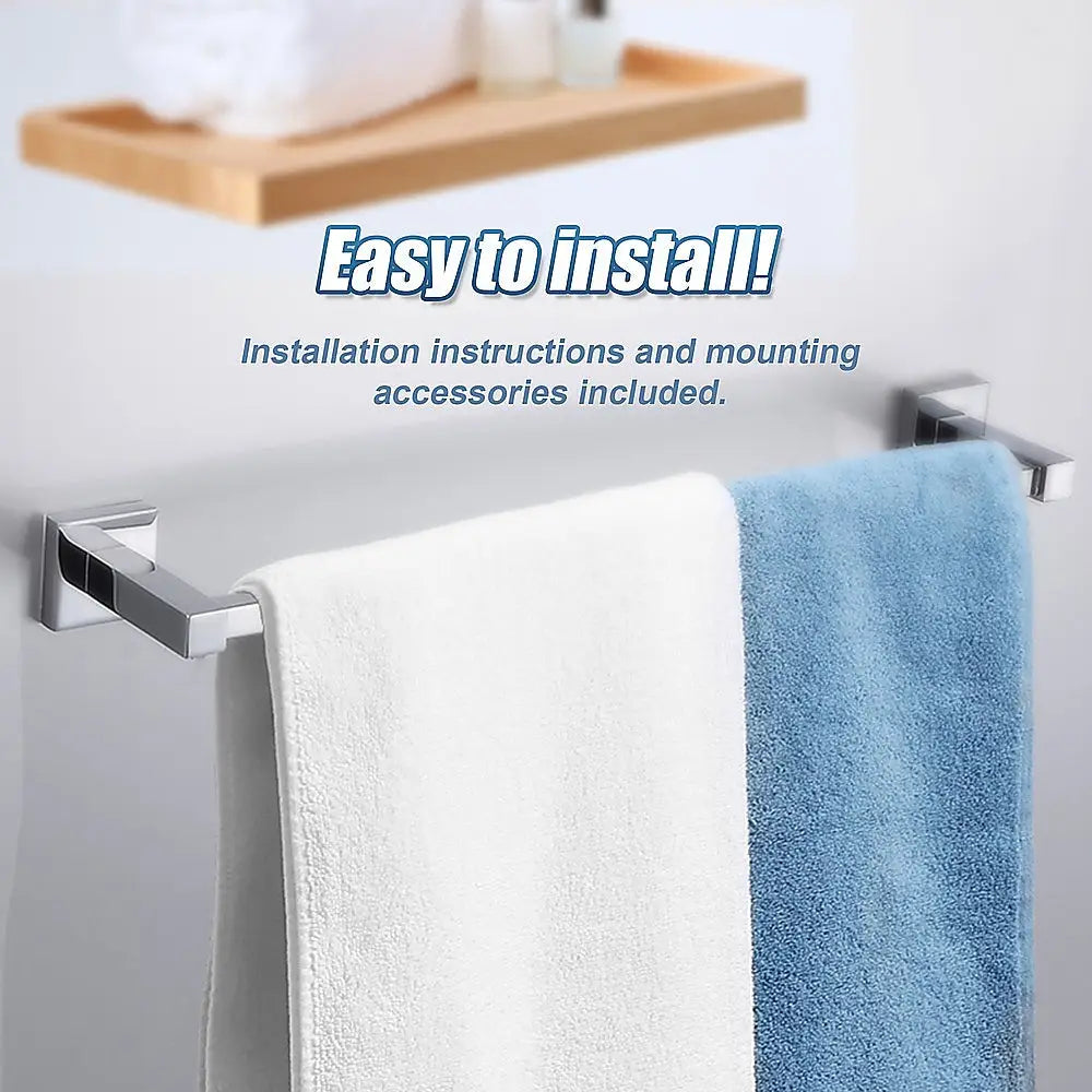 Classic Chrome Towel Bar Rail Bathroom - Home & Garden > DIY > Kitchen & Bathroom DIY