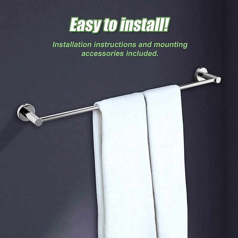 Classic Chrome Towel Bar Rail Bathroom - Home & Garden > DIY > Kitchen & Bathroom DIY