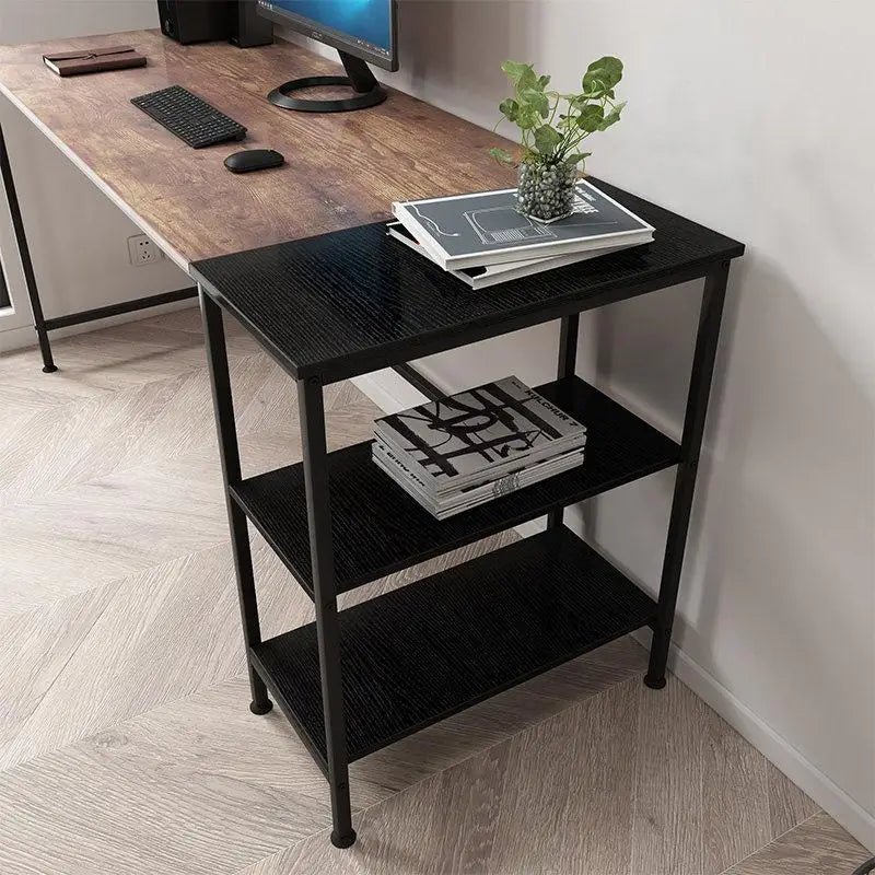 Computer Table Desk Book Storage Student Study Home Office Workstation Vintage Oak Finish - Furniture > Office
