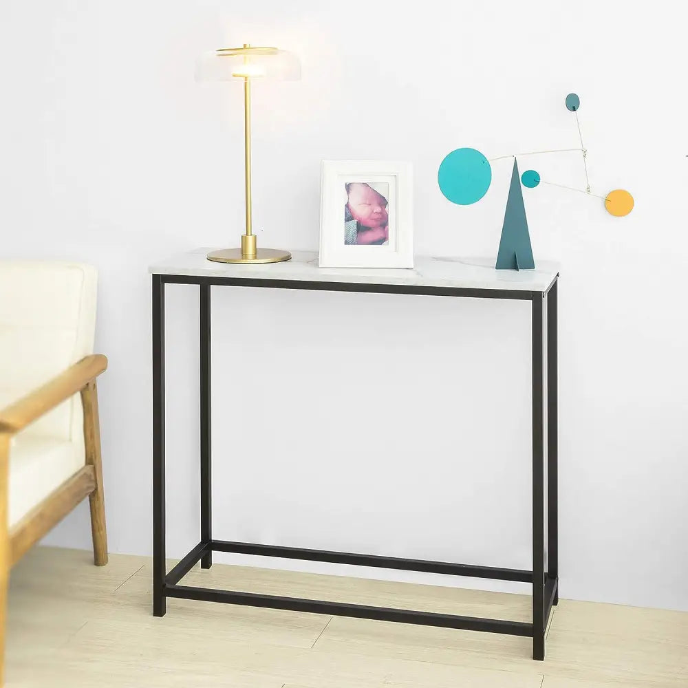 Console Table Metal Frame Hallway Table - Audio & Video > Musical Instrument & Accessories > Audio Accessories