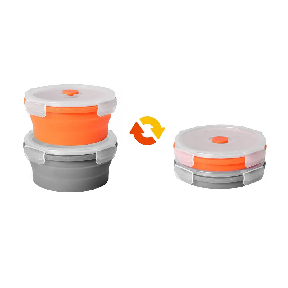 Cook Easy 2pc 540ml Collapsible Silicone Storage Container - Home & Garden > Kitchenware > Food Storage