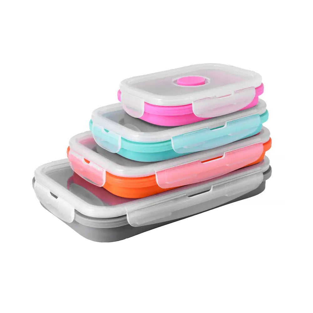 Cook Easy Set of 4 Collapsible Silicone Storage Container - Home & Garden > Kitchenware > Food Storage