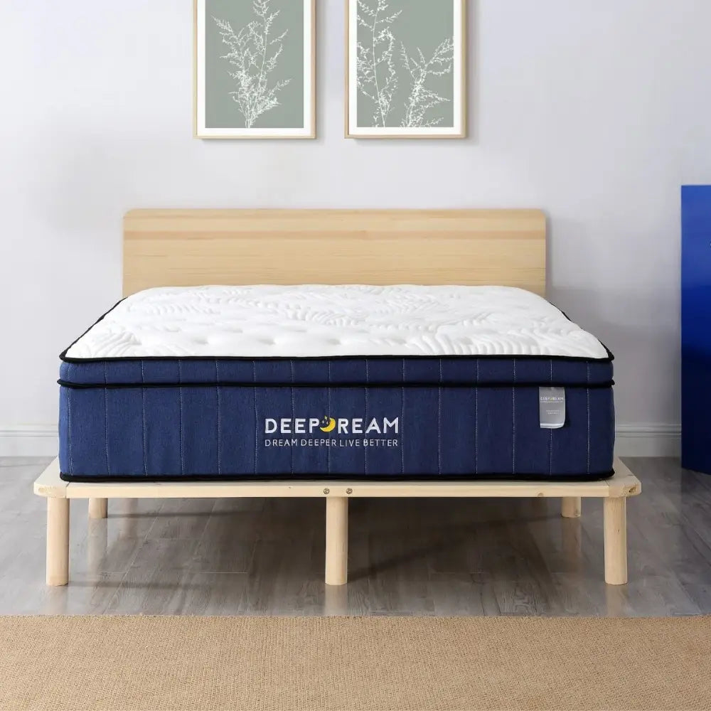 Cool Gel Memory Foam Mattress 5 Zone Latex 34cm - Double - Furniture > Mattresses