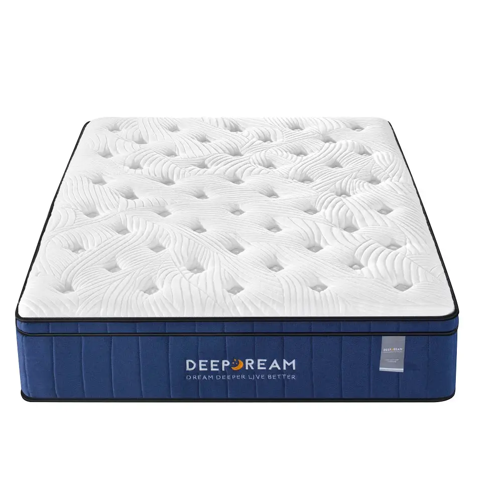 Cool Gel Memory Foam Mattress 5 Zone Latex 34cm - King Single - Furniture > Mattresses