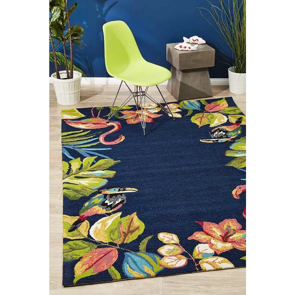 Copacabana 591 Navy By Rug Culture - 280X190CM RECTANGLE - Home & Garden > Rugs > Floor Rugs