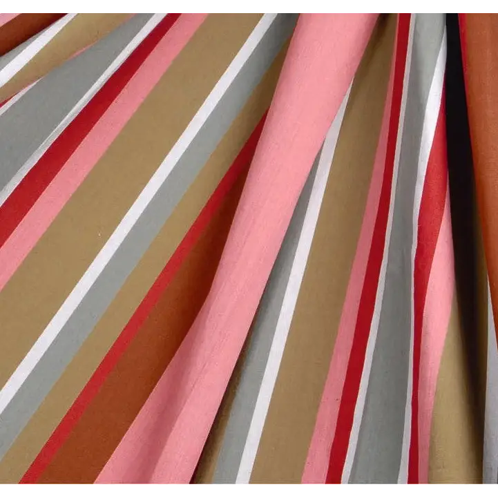 Corban Rose Pink Based Striped Cushion Cover Multicoloured Rectangle 35x70cm - Home & Garden > Decor