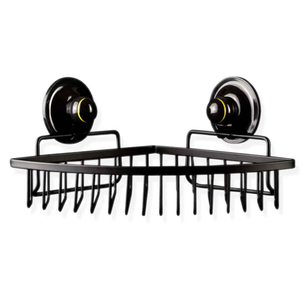Corner Basket Removable Suction Medium BLACK - Home & Garden > DIY > Hardware Hooks