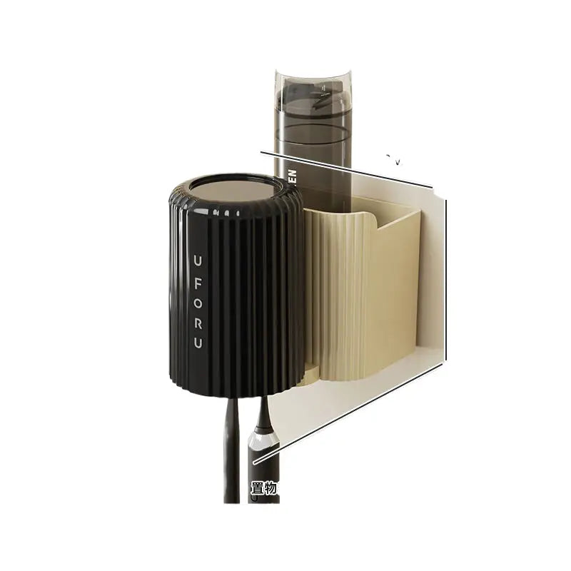 Cream white tooth brush holder (1 set) 10cm * 11.5cm * 11cm - Home & Garden > Bathroom Accessories > Toothbrush Holders