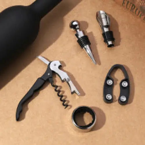 Creative Wine Opener Gift Set(5-Piece)- Luxury Wine Tools with Elegant Design - Home & Garden > Kitchenware > Kitchen