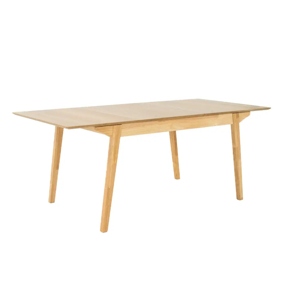 Cusco 150cm - 190cm Extendable Dining Table Scandinavian Style Solid Rubberwood - Furniture > Dining