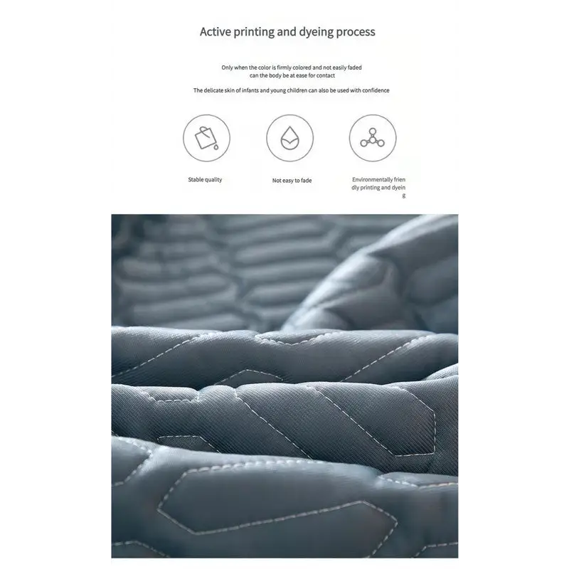 Cyan Cooling latex texture Pillowcase Set - Latex Feeling Solid Color 48x74cm (Pair) - Home & Garden > Bedding >