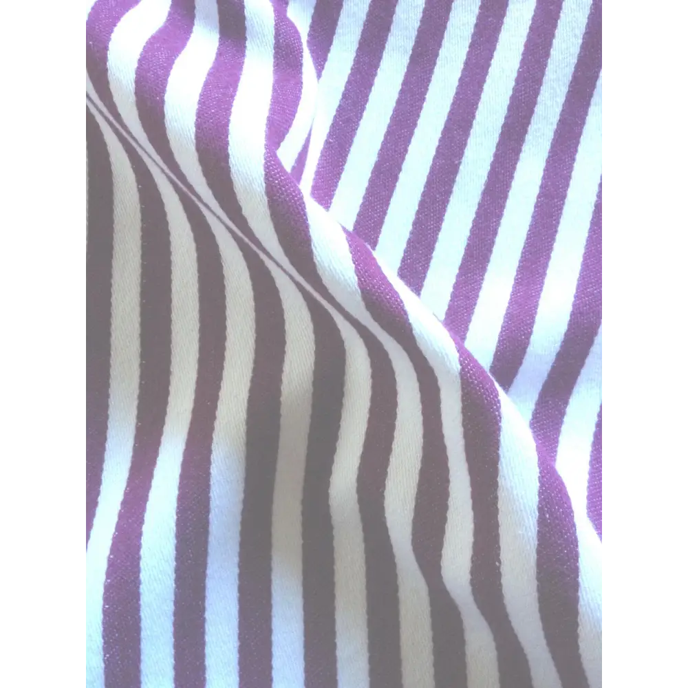 Dandi Fuchsia Plum Purple & White Striped Cushion Cover 40x40cm - Home & Garden > Decor