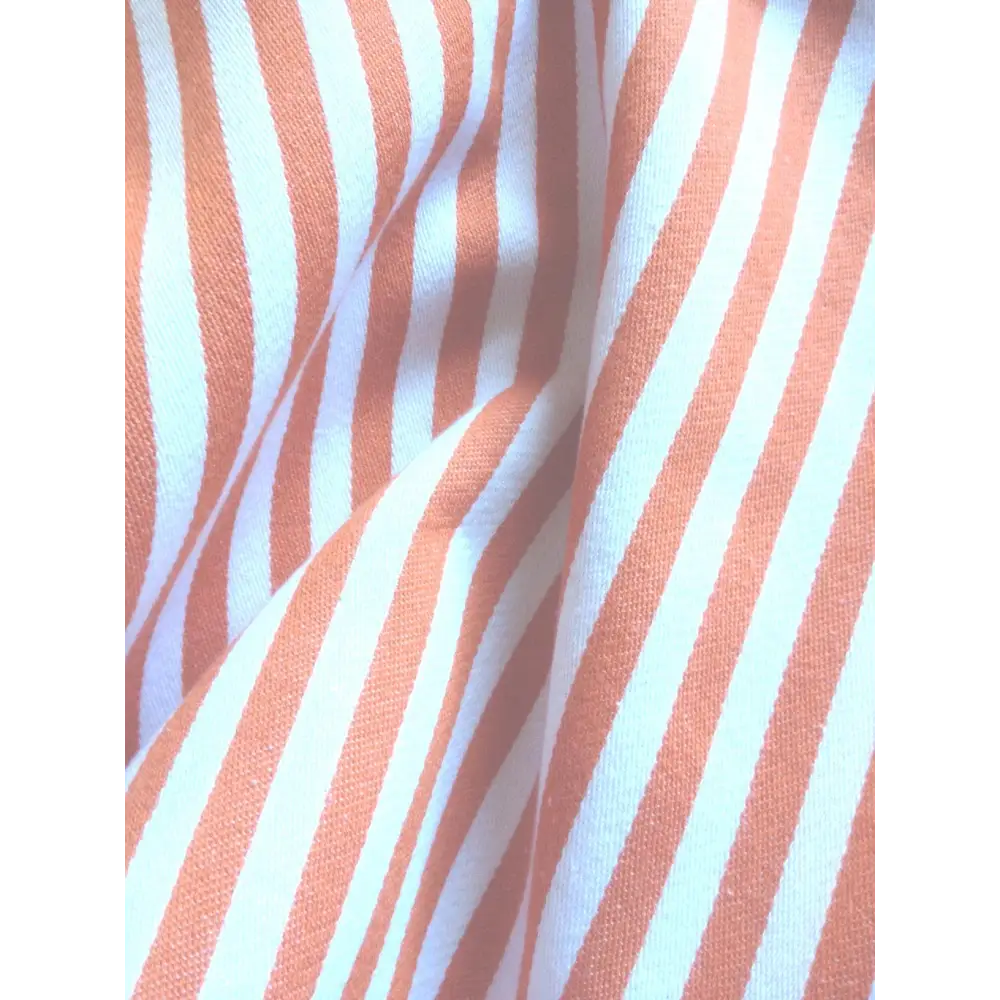 Dandi Orange & White Striped Nautical Cushion Cover 40x40cm - Home & Garden > Decor
