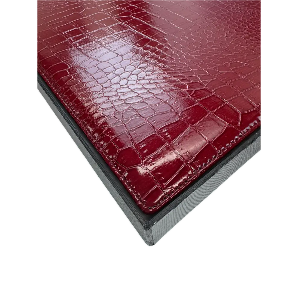 de Burg 4 Piece Table Place Mat Set Placemat with Croc Pattern - Red - Home & Garden > Kitchenware