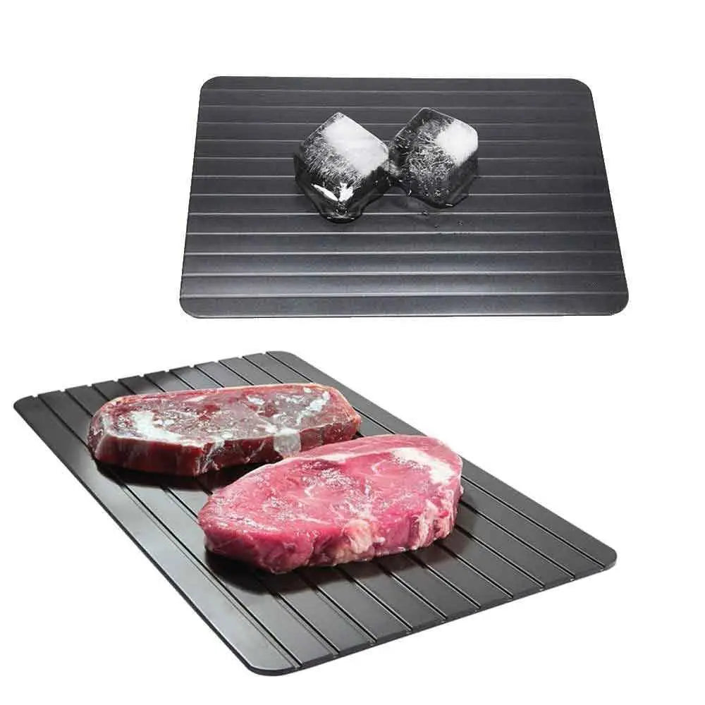 Defrost Express Defrosting Meat Tray - Miracle Aluminium Thawing Plate Board Mat - Appliances > Kitchen Appliances