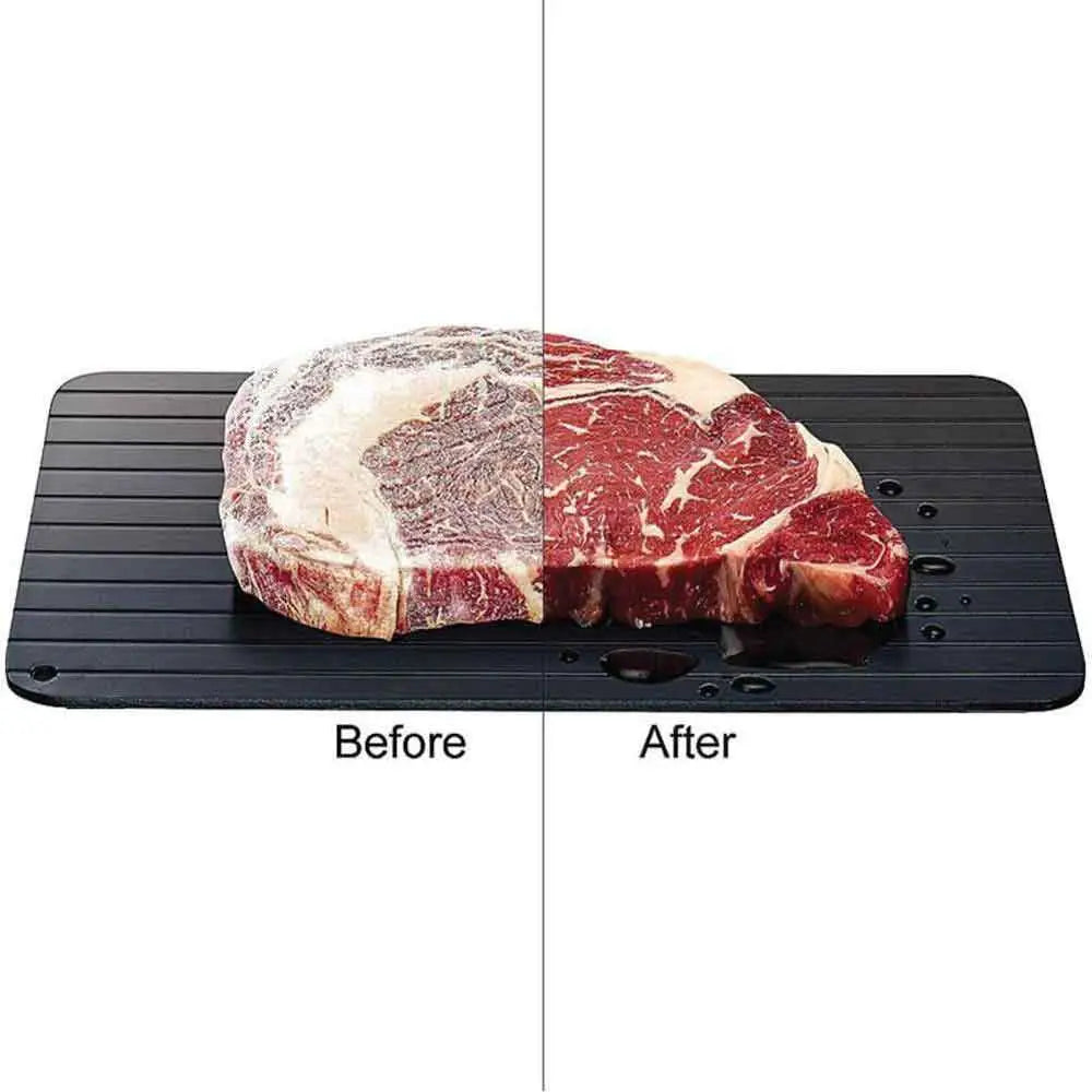 Defrost Express Defrosting Meat Tray - Miracle Aluminium Thawing Plate Board Mat - Appliances > Kitchen Appliances