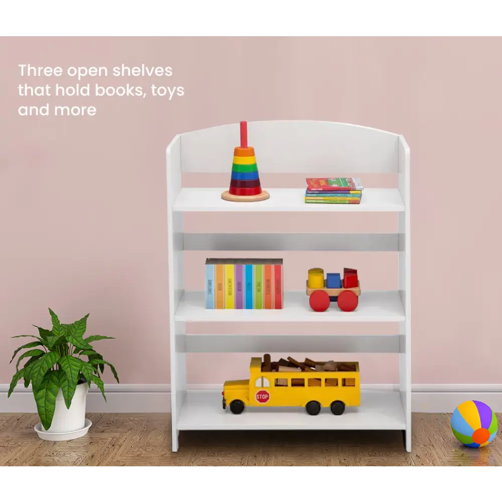 DELTA Kids Furniture Bookshelf Premium Award Winning Wood Childrens White - Baby & Kids > Kid’s Furniture
