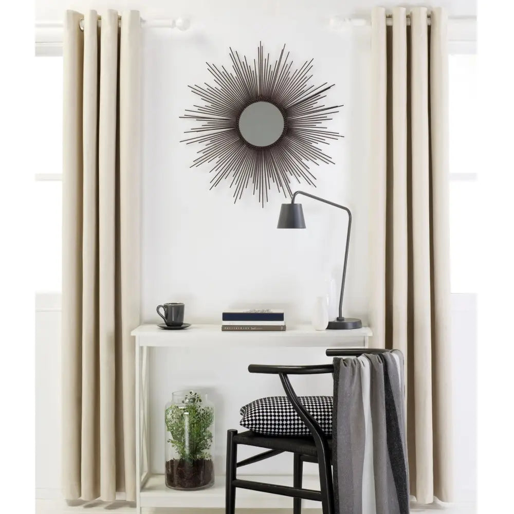 Designers Choice Pair of Linen Cotton Coated Eyelet Curtains Natural 140 x 213cm - Home & Garden > Curtains