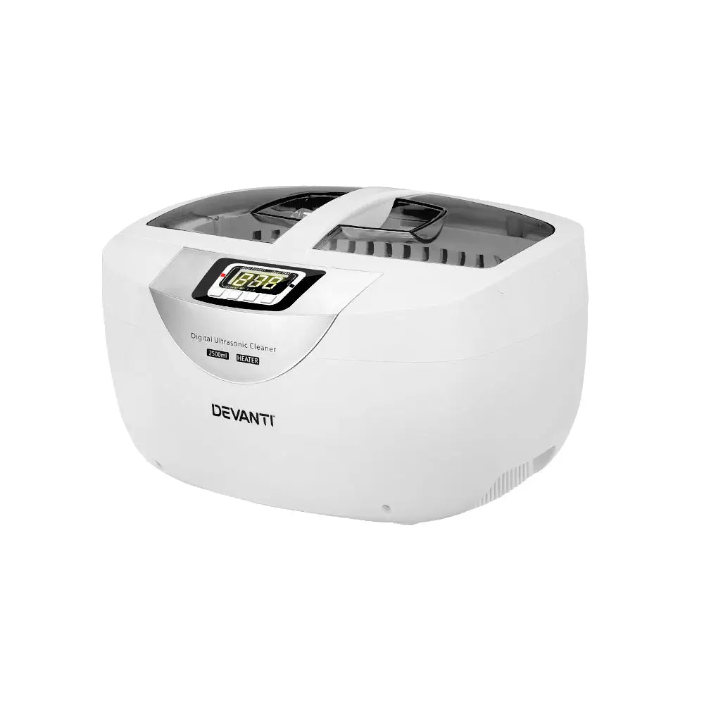 Devanti 2500ml Ultrasonic Cleaner Heater Jewellery Glasses Cleaning Machine 70W - Appliances > Appliances Others