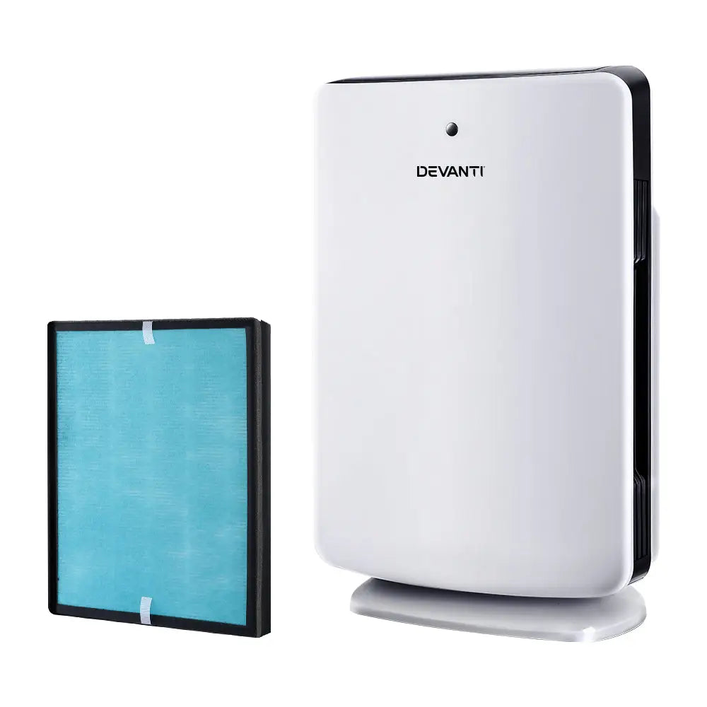 Devanti Air Purifier 3 Stage HEPA w/Replacement Filter - Appliances > Aroma Diffusers & Humidifiers