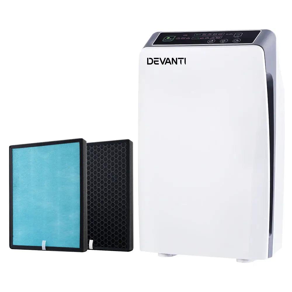 Devanti Air Purifier 4 Stage HEPA w/Replacement Filter - Appliances > Aroma Diffusers & Humidifiers