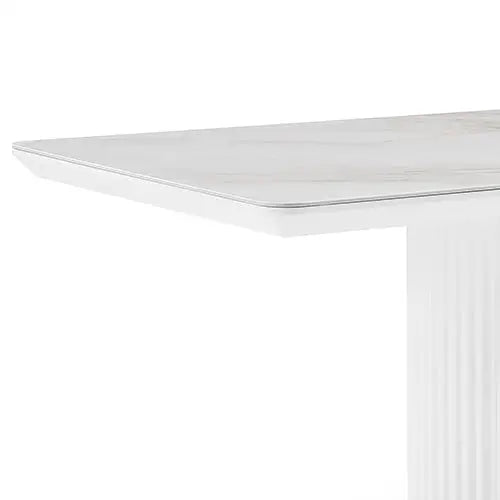 Dining Table Ceramic Table Top MDF Stainless Steel feet - Furniture > Dining > Dining Tables