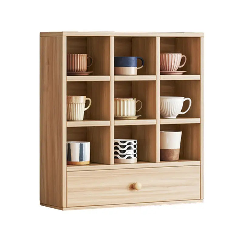 DISPLAY STAND TEA CUP SHELFING FURNITURE CUBE CABINET W/ DRAWERS - Appliances > Kitchen Appliances
