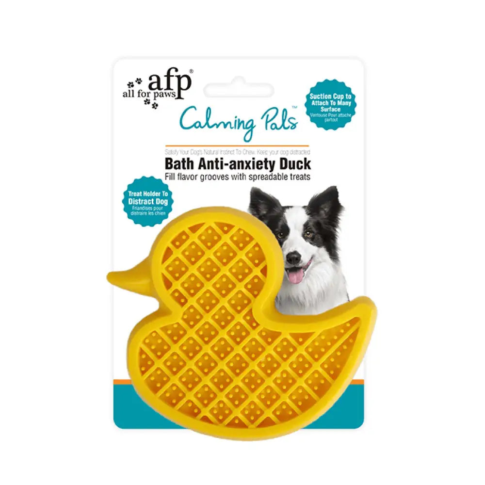 Dog Bath Time Calming Lick Mat - Suction Duck - Food Treat Feeder - Pet Care > Toys > Dog Toys