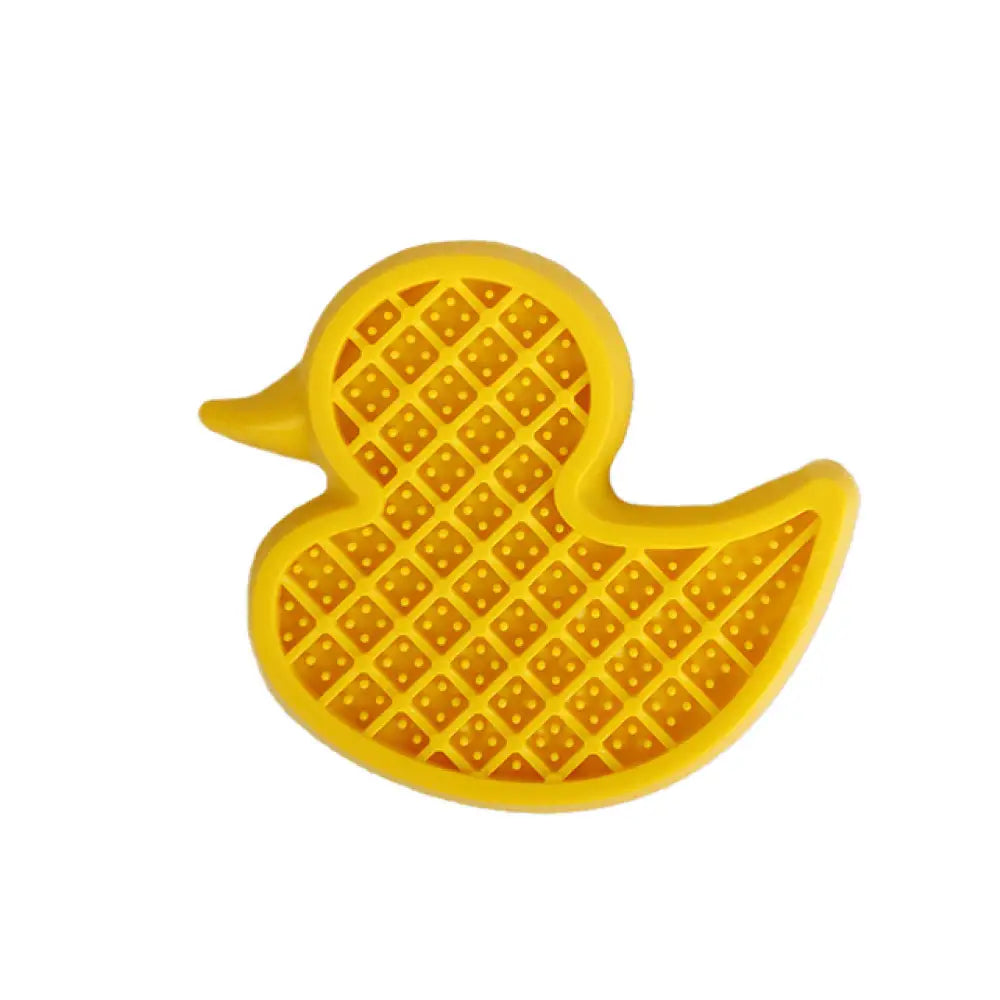 Dog Bath Time Calming Lick Mat - Suction Duck - Food Treat Feeder - Pet Care > Toys > Dog Toys