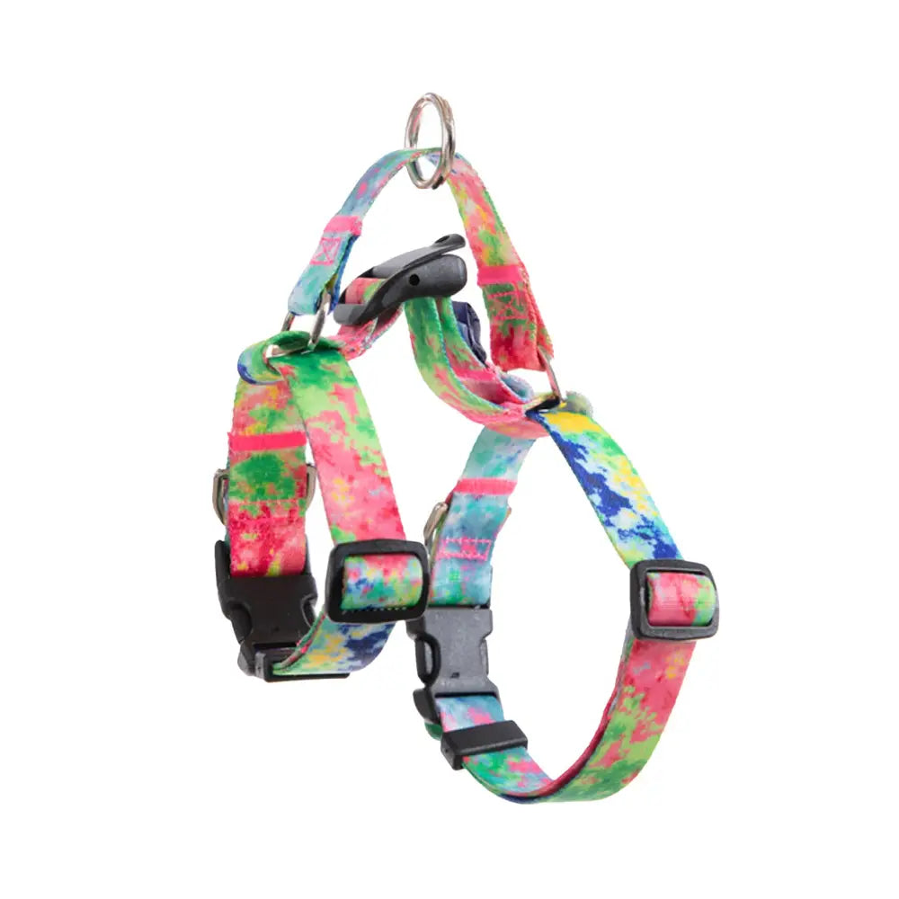Dog Double-Lined Straps Harness Adjustable M SWEET GREEN - Pet Care > Dog Supplies > Dog Collars Leads & Harnesses