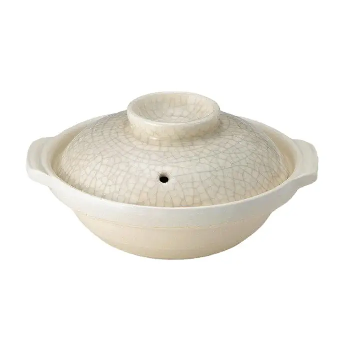Donabe Japanese Ginpo 31cm Clay Pot Ceramic Hot Pot Casserole