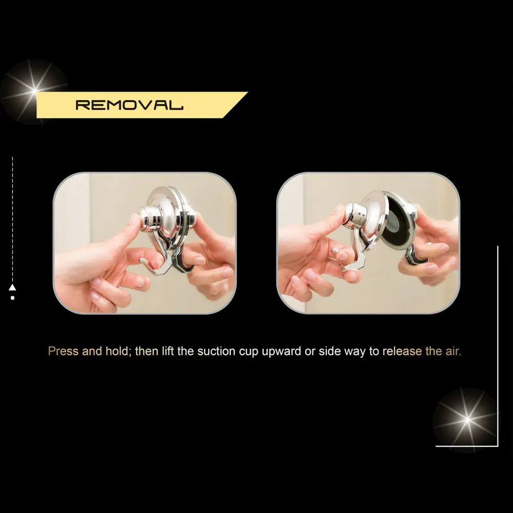Double Corner Shelf Removable Suction BLACK - Home & Garden > DIY > Hardware Hooks