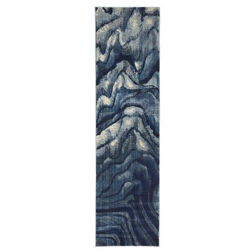 Dream Scape 862 Indigo Runner By Rug Culture - 400X80CM - RUNNER - Home & Garden > Rugs > Floor Rugs