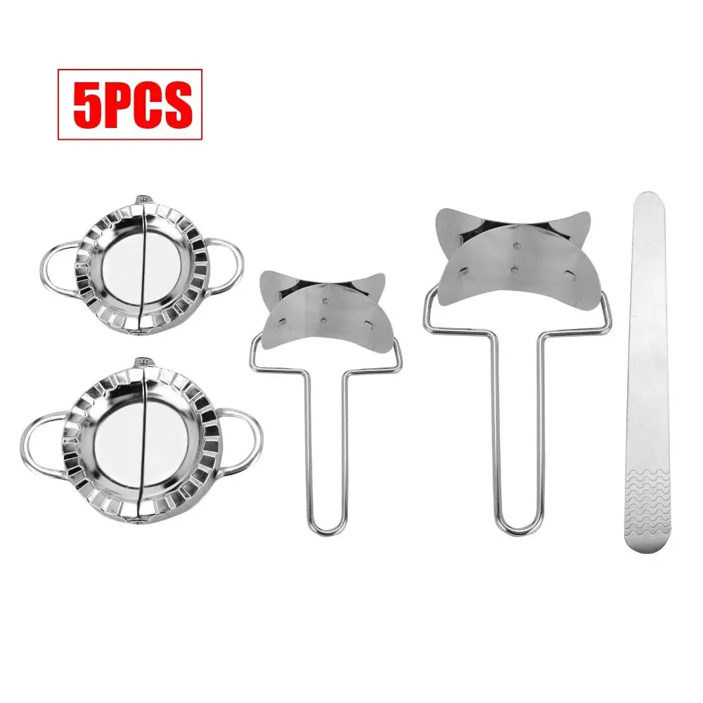 Dumpling Maker Set Stainless Steel Dough Press Making Mold Mould Tool AU - Home & Garden > Kitchenware