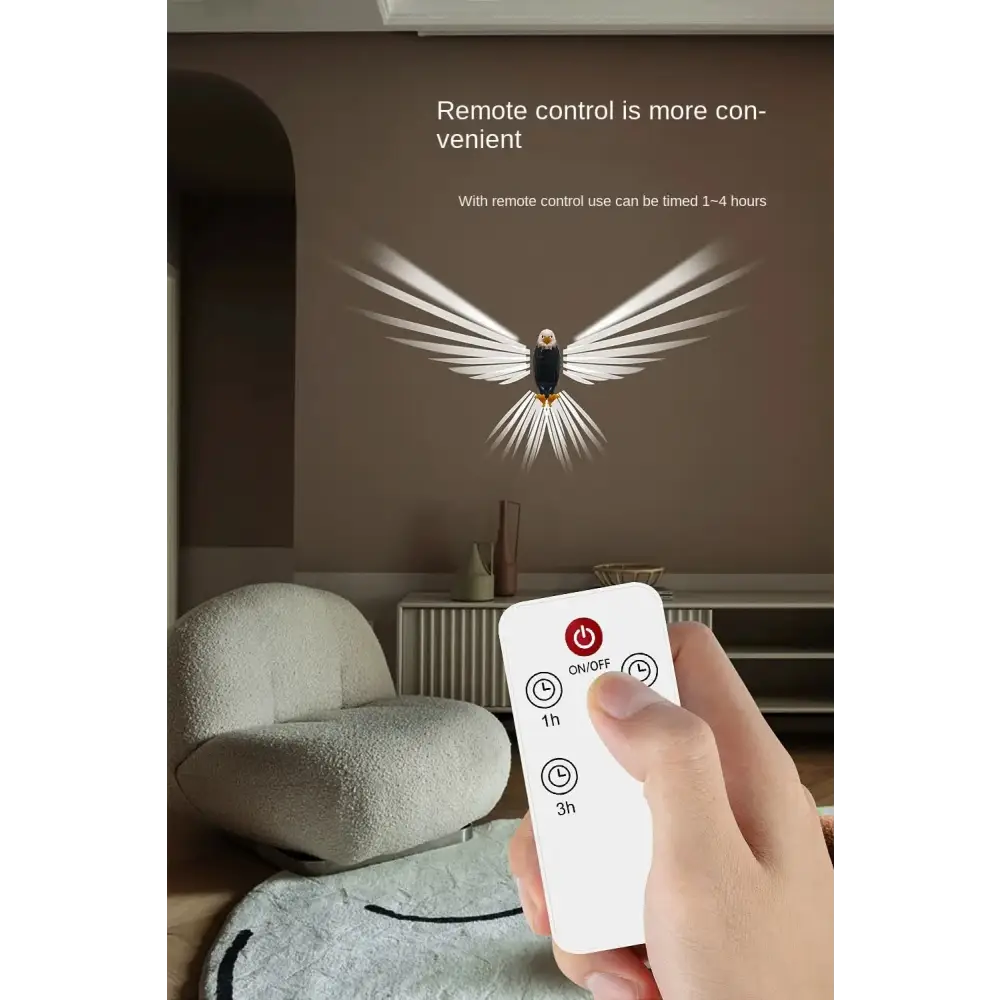 Eagle Shape LED Night Light with Remote Control and Timer - Home & Garden > Lighting > Wall Lights