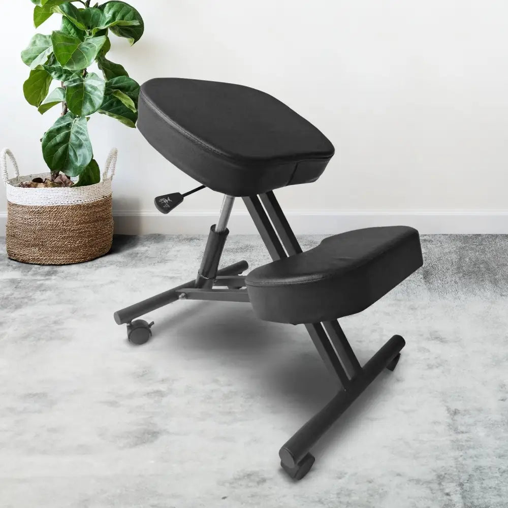 EKKIO Adjustable Ergonomic Office Kneeling Chair (Black) EK-KC-100-TH - Furniture > Office
