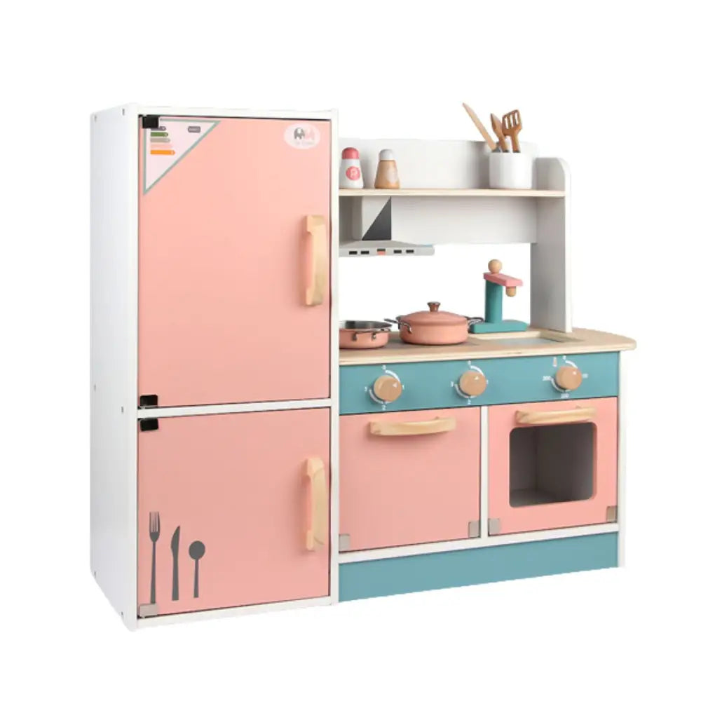 EKKIO Wooden Kitchen Playset for Kids (Refrigerator Kitchen Set) EK-KP-105-MS - Baby & Kids > Kid’s Furniture