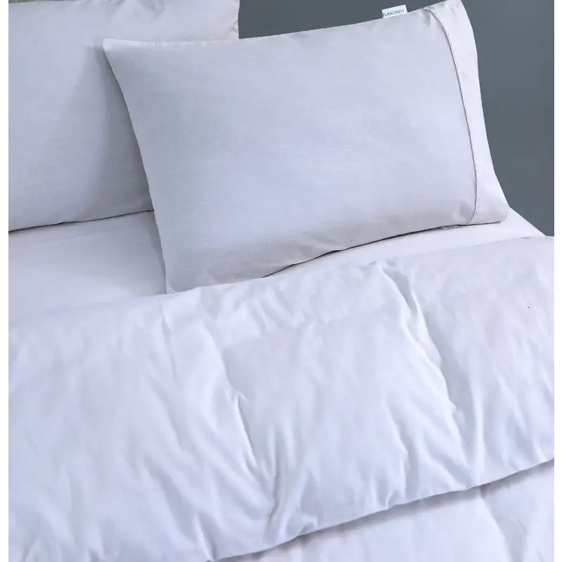 Elan Linen 100% Egyptian Cotton Vintage Washed 500TC White Queen Quilt Cover Set - Home & Garden > Bedding