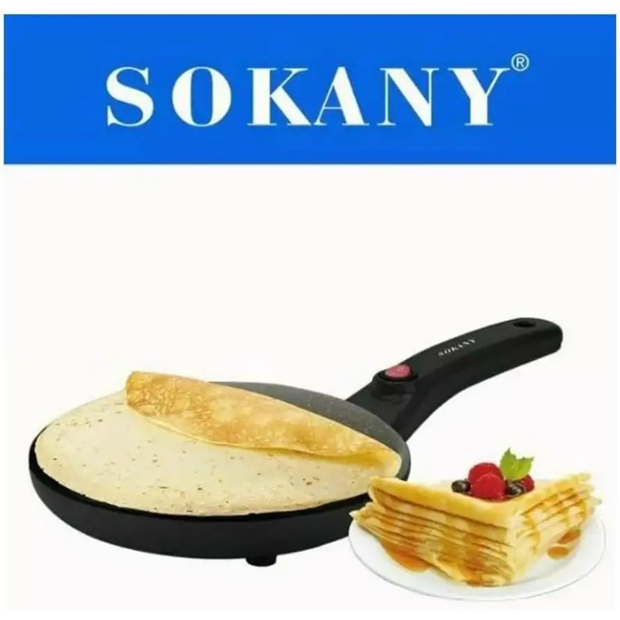 Electric Crepe Maker Frying Griddle Non Stick Pancake maker Baking Pan - Home & Garden > Kitchenware > Skillets &