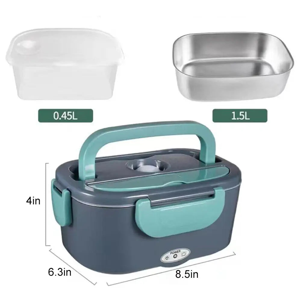 Electric Lunch Box Food Warmer Portable Leakproof Food Heater Car Home Picnic - Home & Garden > Kitchenware