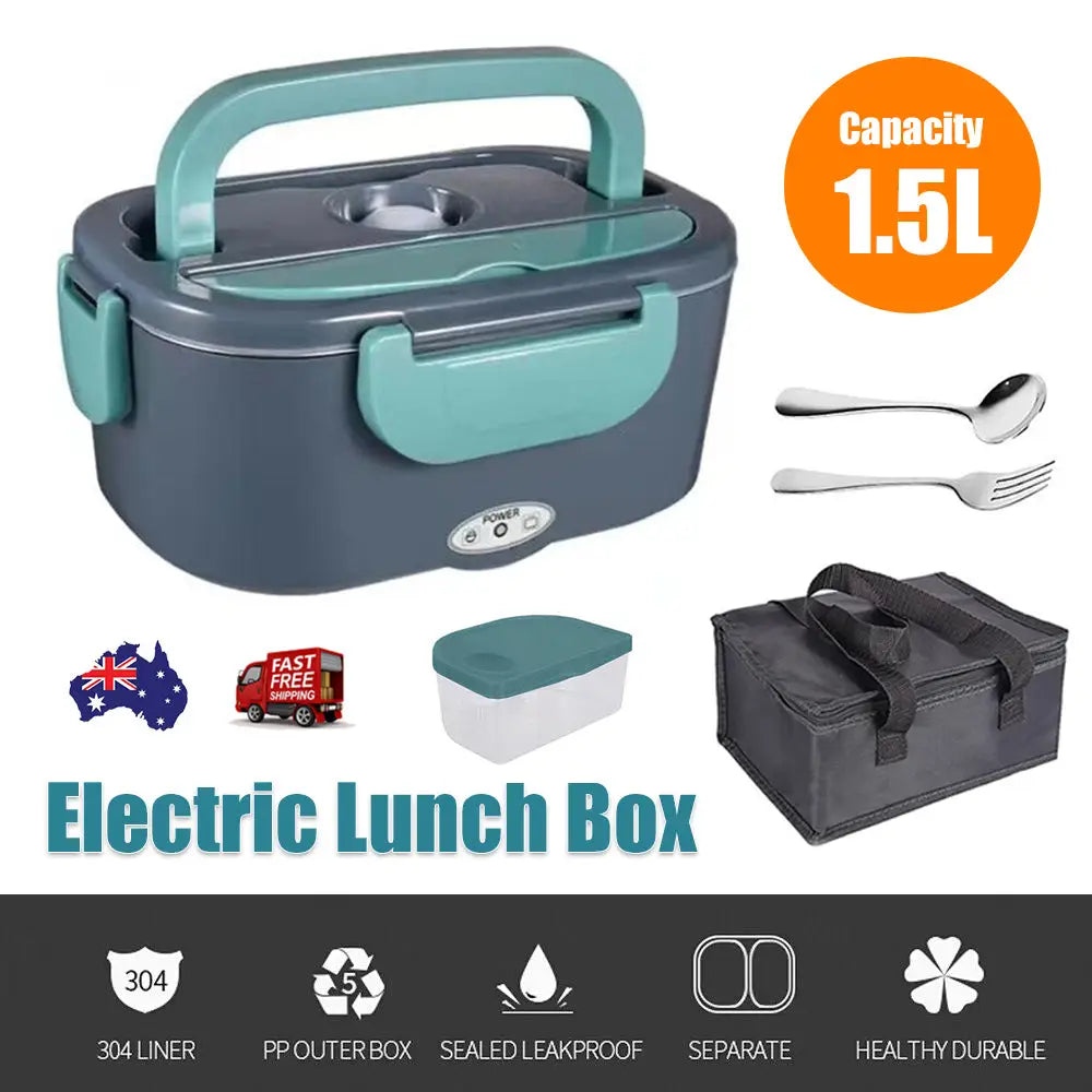 Electric Lunch Box Food Warmer Portable Leakproof Food Heater Car Home Picnic - Home & Garden > Kitchenware