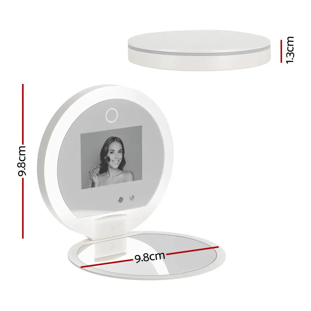 Embellir Compact Makeup Mirror with UV Camera for Sunscreen Test Portable Travel - Health & Beauty > Makeup > Makeup
