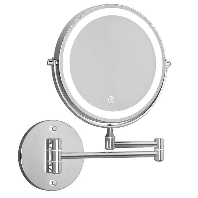 Embellir Extendable Makeup Mirror 10X Magnifying Double-Sided Bathroom Silver - Health & Beauty > Makeup > Makeup