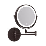 Embellir Extendable Makeup Mirror 10X Magnifying Double-Sided Bathroom Brown - Health & Beauty > Makeup > Makeup Mirrors